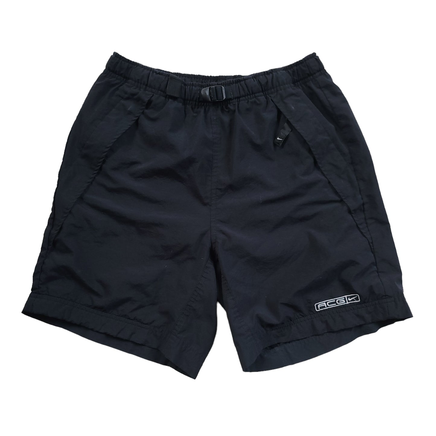 Vintage Nike Black ACG Nylon Strap Belt Shorts