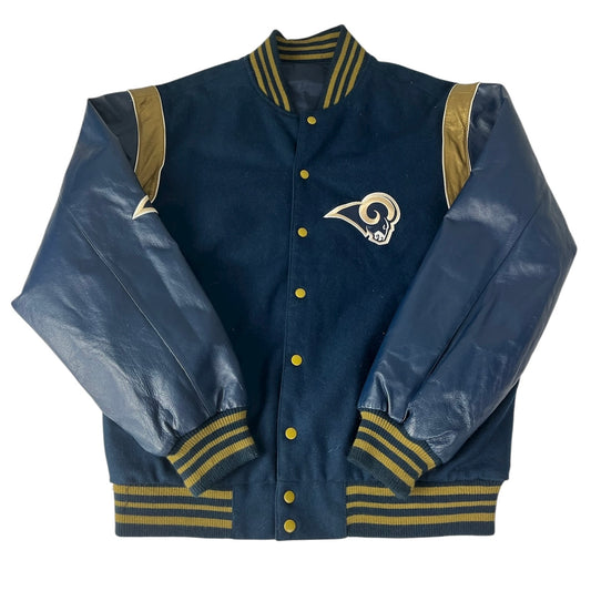 Vintage St. Louis Rams Jacket NFL Reversible Varsity
