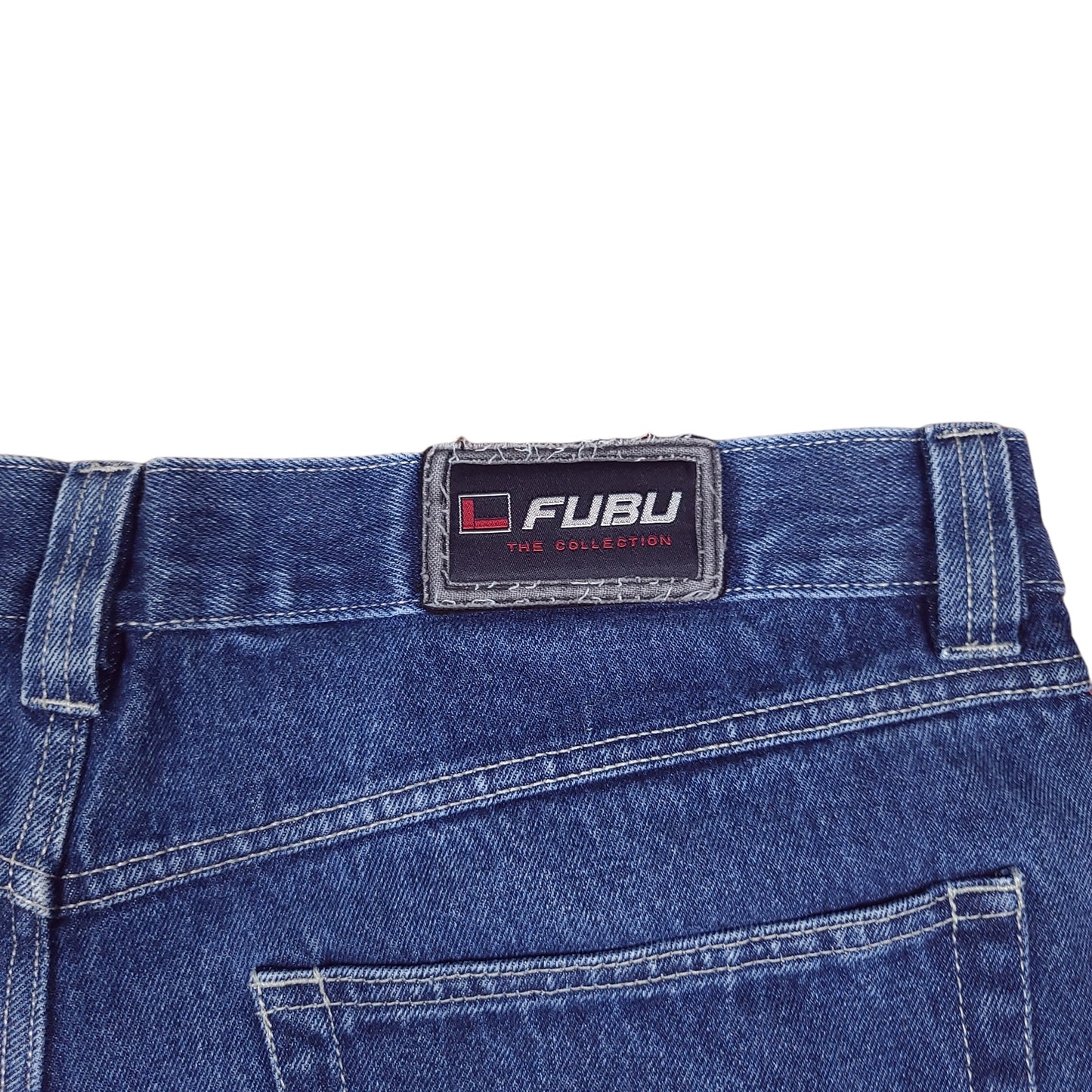 Vintage Y2K Fubu Blue Denim Shorts