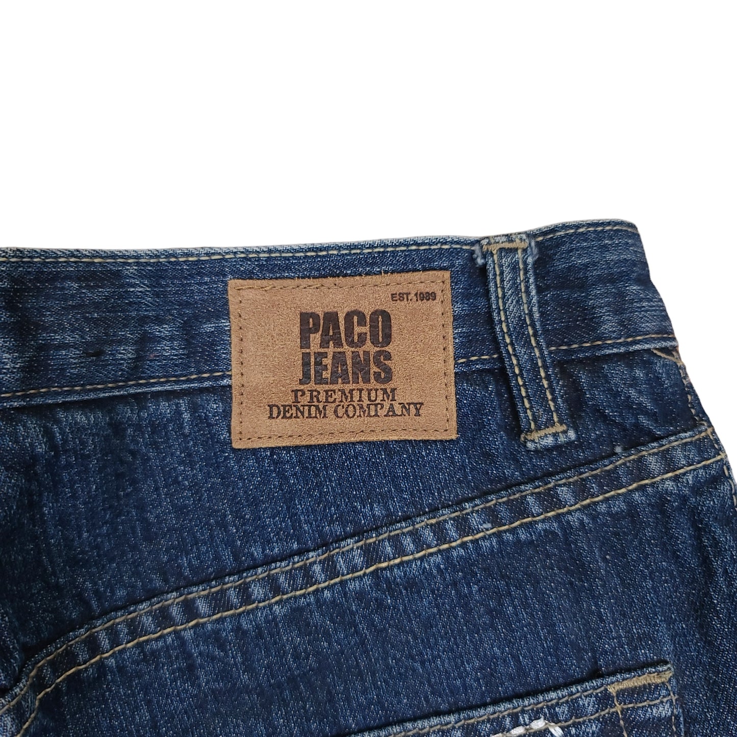 Vintage Y2K Blue Paco Jeans Utility Fit Denim Pants