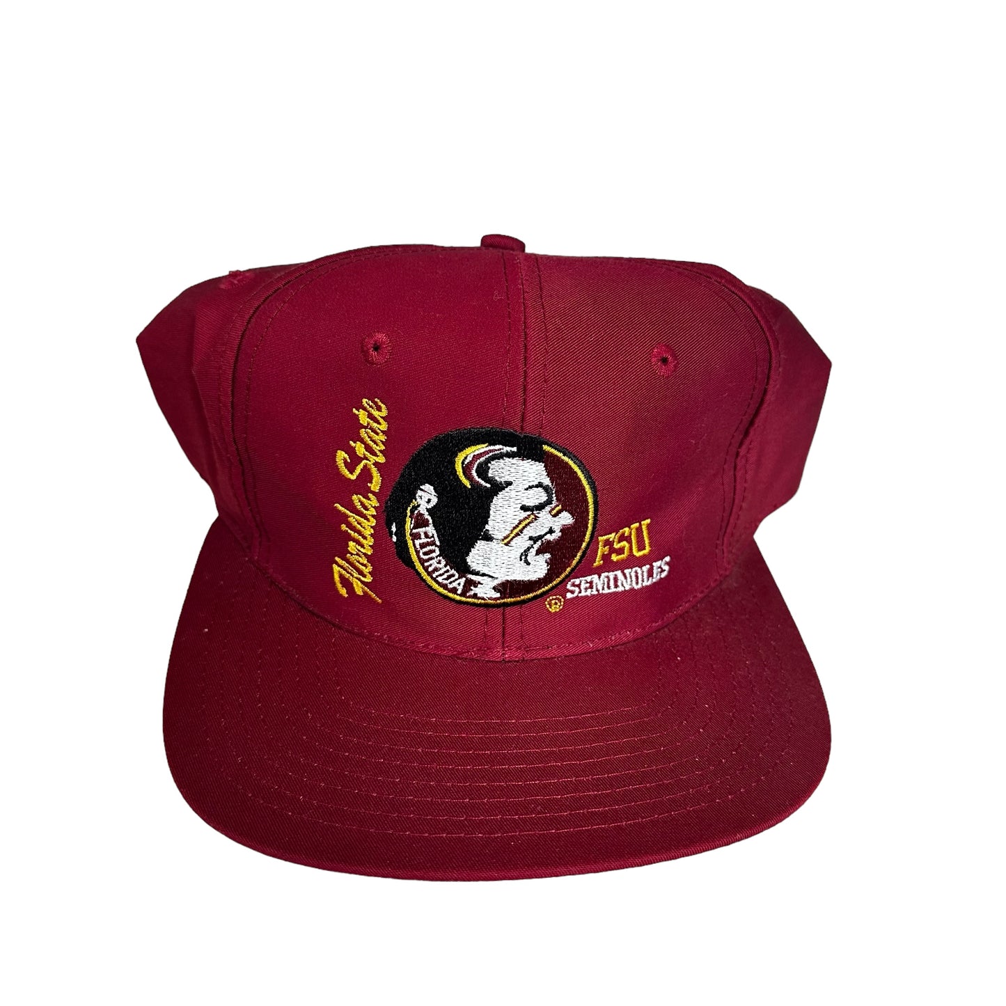 Vintage Florida State University Seminoles Maroon Snap Back Hat