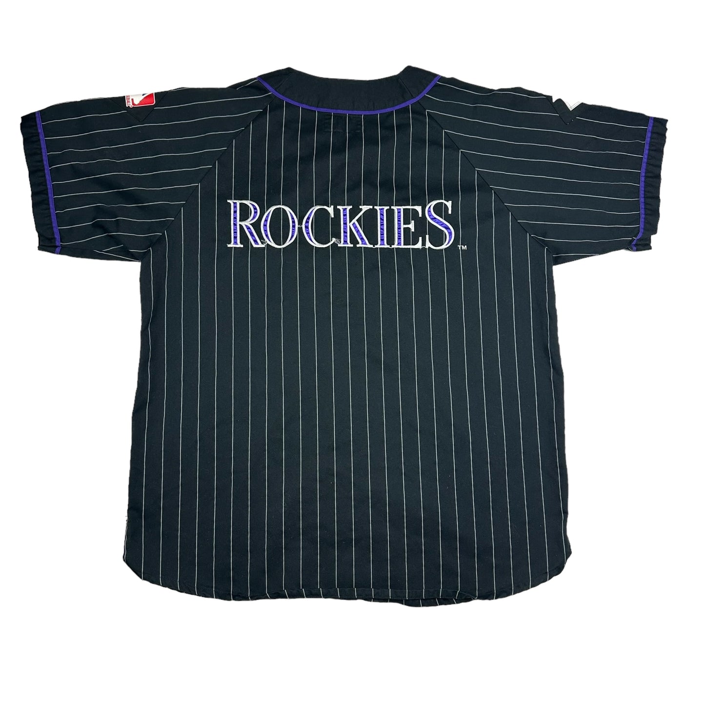 Vintage Colorado Rockies Black Starter Baseball Jersey