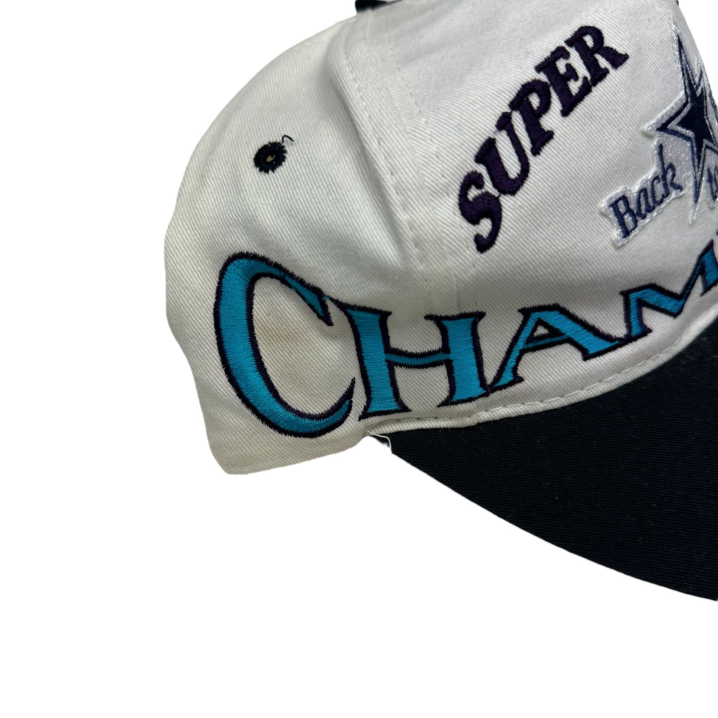 Vintage Dallas Cowboys Back to Back Super Bowl Champions Logo 7 Snap Back Hat