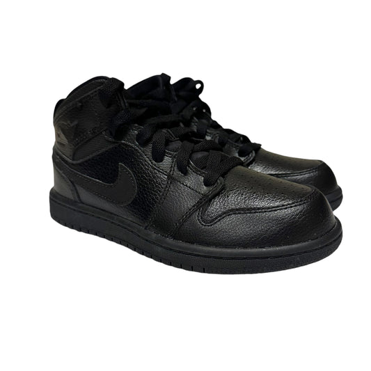 Jordan 1 Black Mid Shoes (BP) New with Box