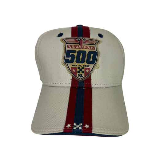 Vintage Racing Hat Indianapolis 500 Beige