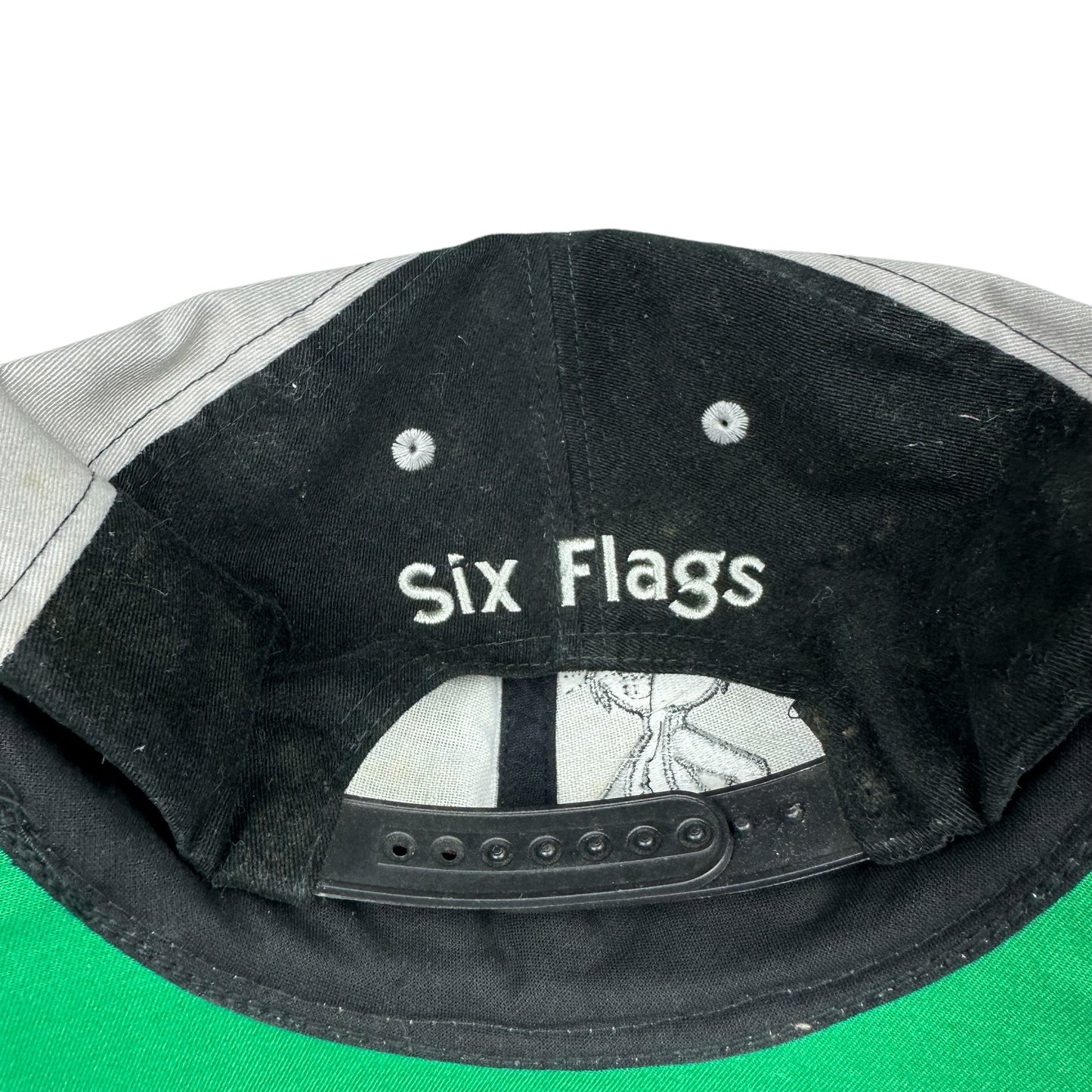 Vintage Bugs Bunny Hat Six Flags Youth Snapback