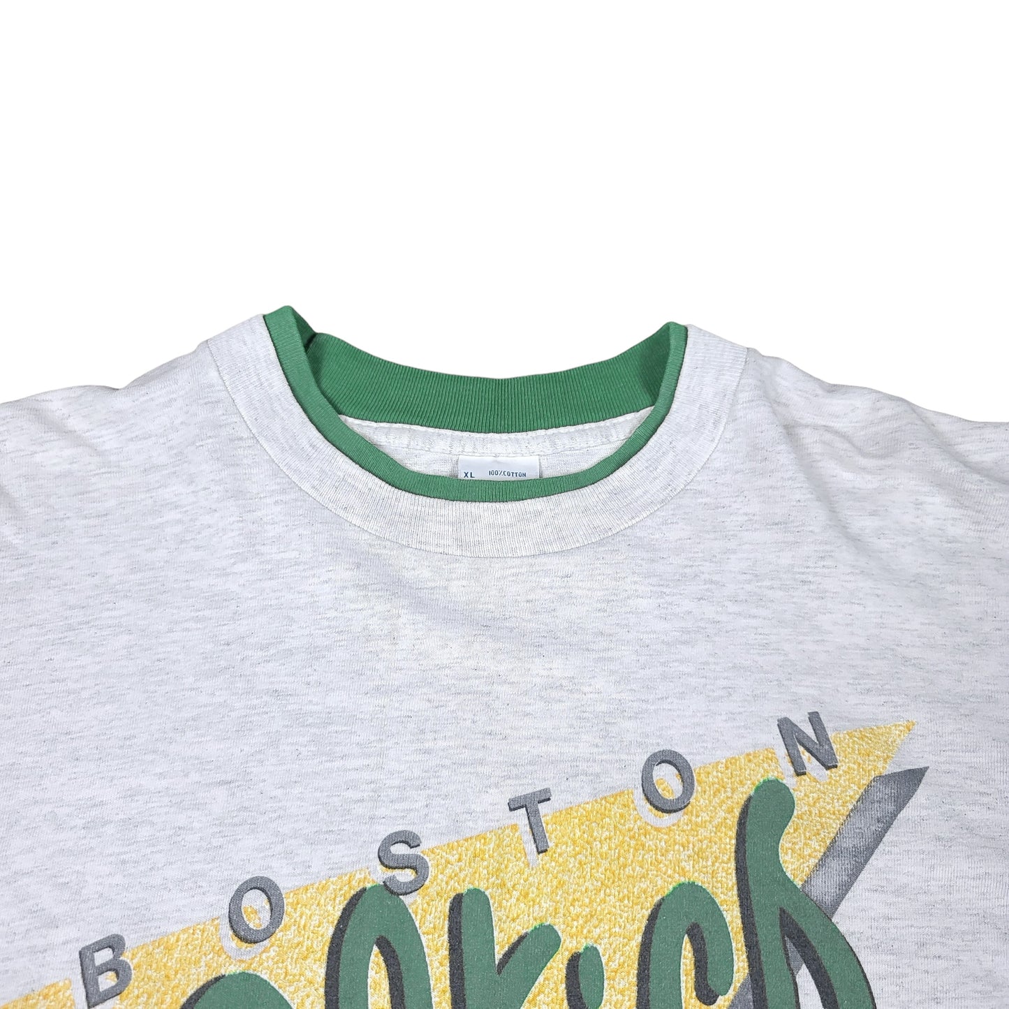 Vintage Boston Celtics NBA Gray Salem Sportswear Ringer Tee