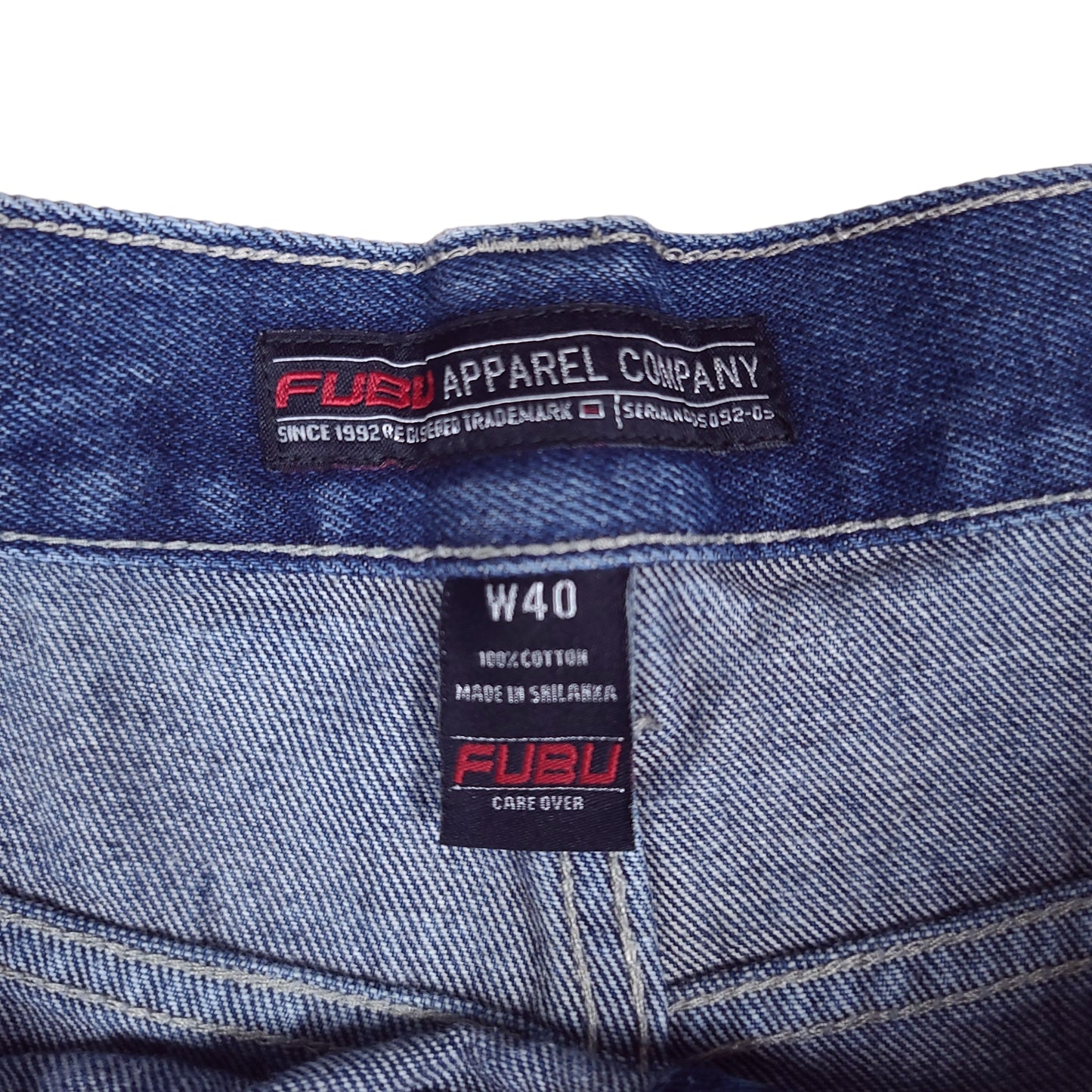 Vintage Y2K Fubu Blue Denim Shorts