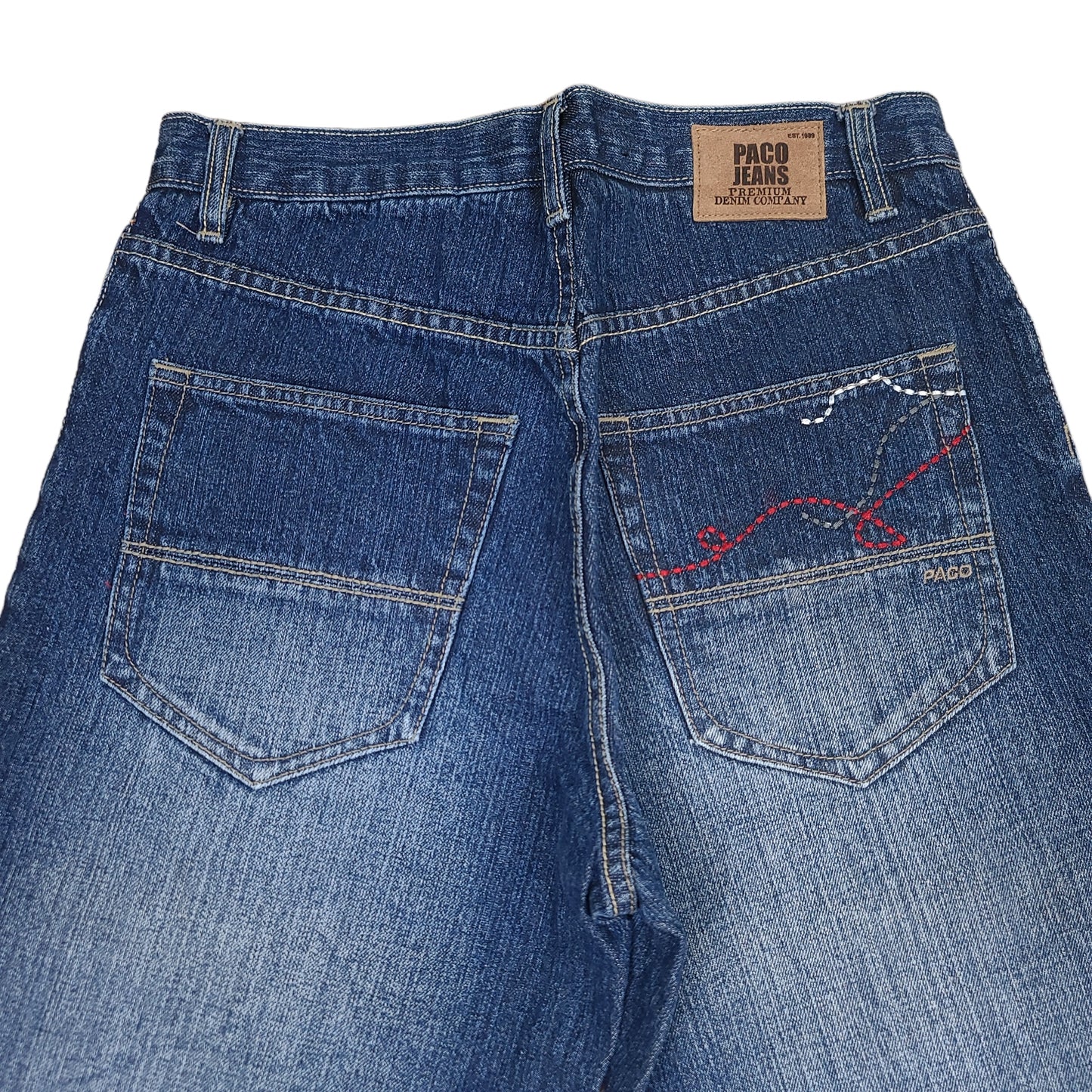 Vintage Y2K Blue Paco Jeans Utility Fit Denim Pants