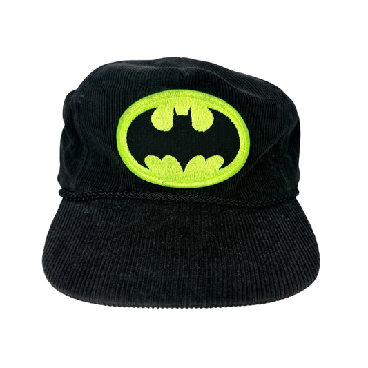 Vintage Batman Hat Black Corduroy Snapback