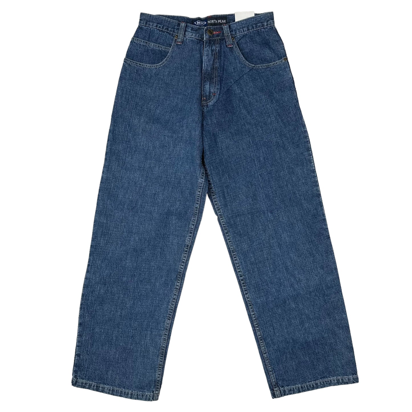 Vintage Y2K North Peak Blue Denim Black Pocket Pants