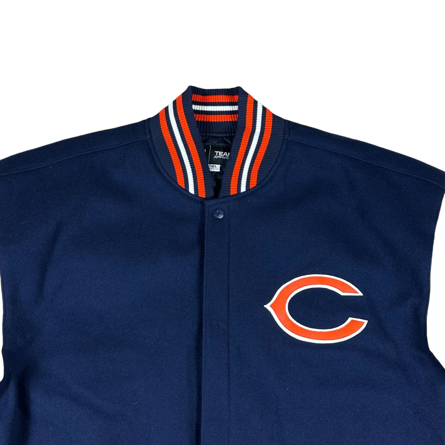 Chciago Bears Jacket Wool Letterman Team Apparel