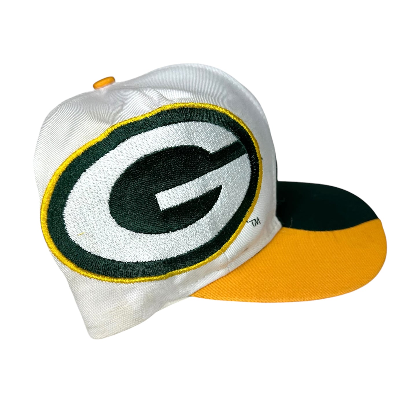 Vintage Green Bay Packers Hat Logo 7 Two Tone Snapback