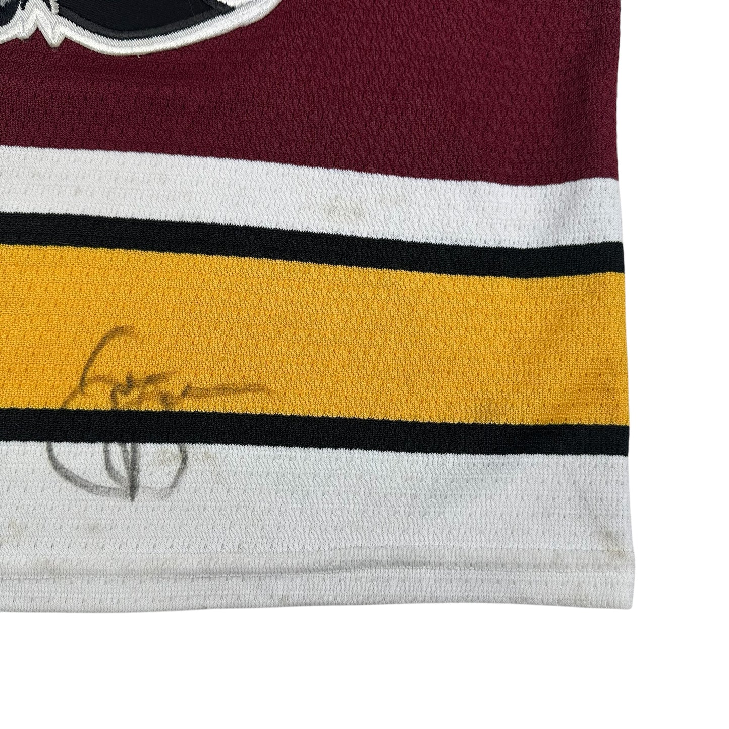 Vintage Chicago Wolves Jersey Bauer IHL Autographed Youth