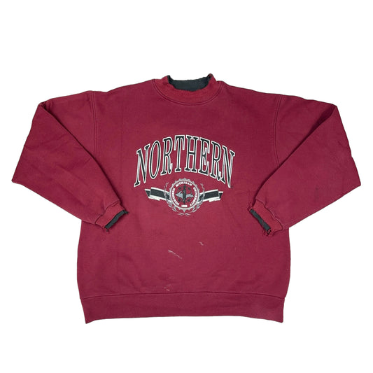 Vintage Northern Michigan University Jansport Red Sweatshirt (Distressed)