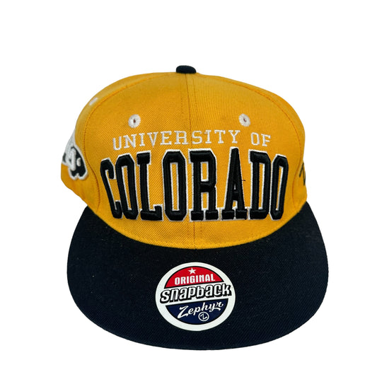 Colorado University Yellow Zephyr Snap Back Hat