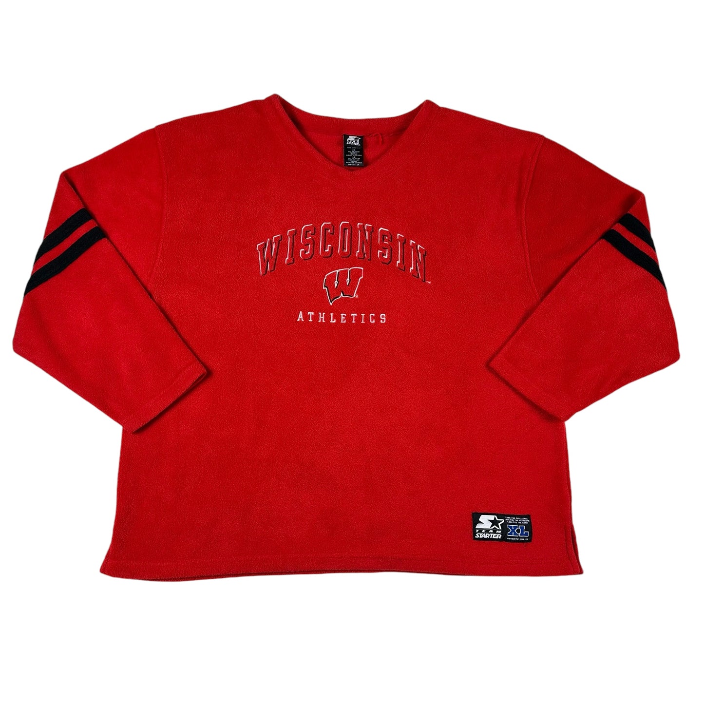 Vintage University of Wisconsin Sweater Starter V-neck Fleece