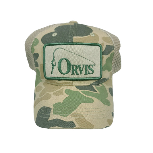 Orvis FIshing Camouflage Trucker Hat