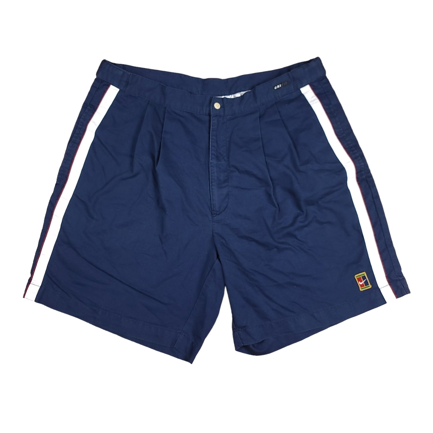 Vintage Nike Navy Blue Challenge Court Cotton Tennis Shorts