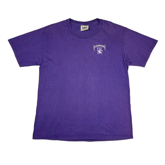 Vintage Northwestern University Purple Embroidered Lee Tee