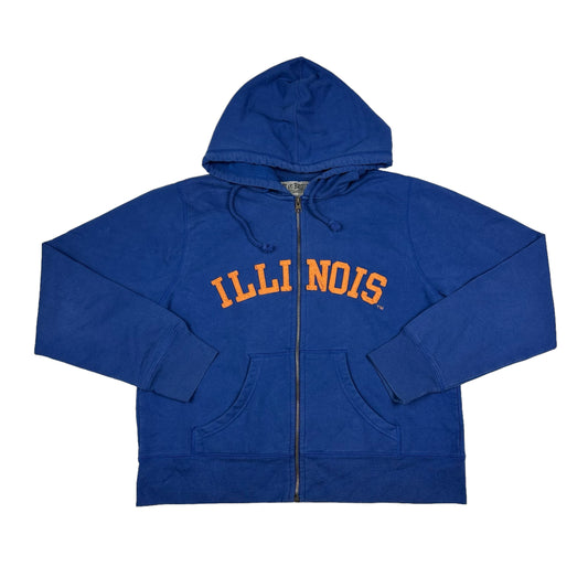 University of Illinois Hoodie Steve & Barry's Blue Zip