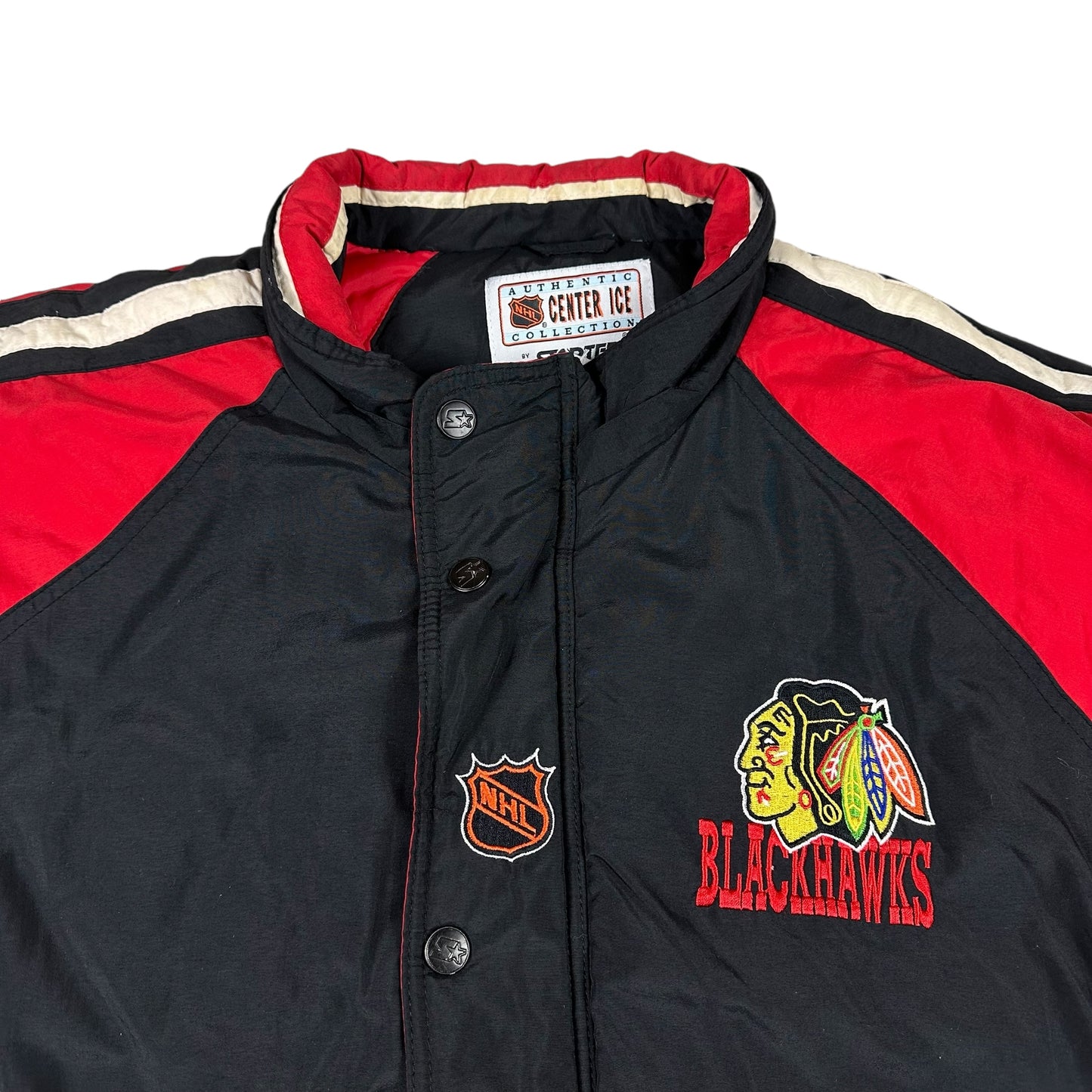 Vintage Chicago Blackhawks Jacket Starter Puffer