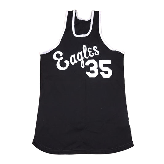 Vintage Eagles #35 Black Basketball Jersey