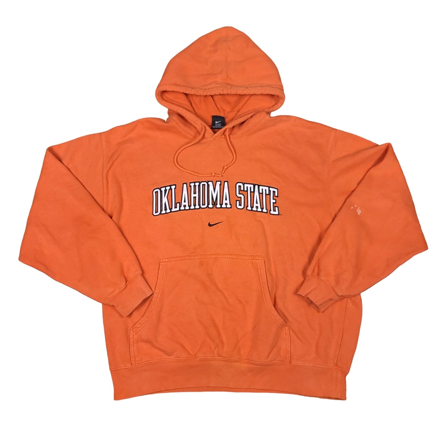 Vintage Oklahoma State Orange Middle Swoosh Hoodie