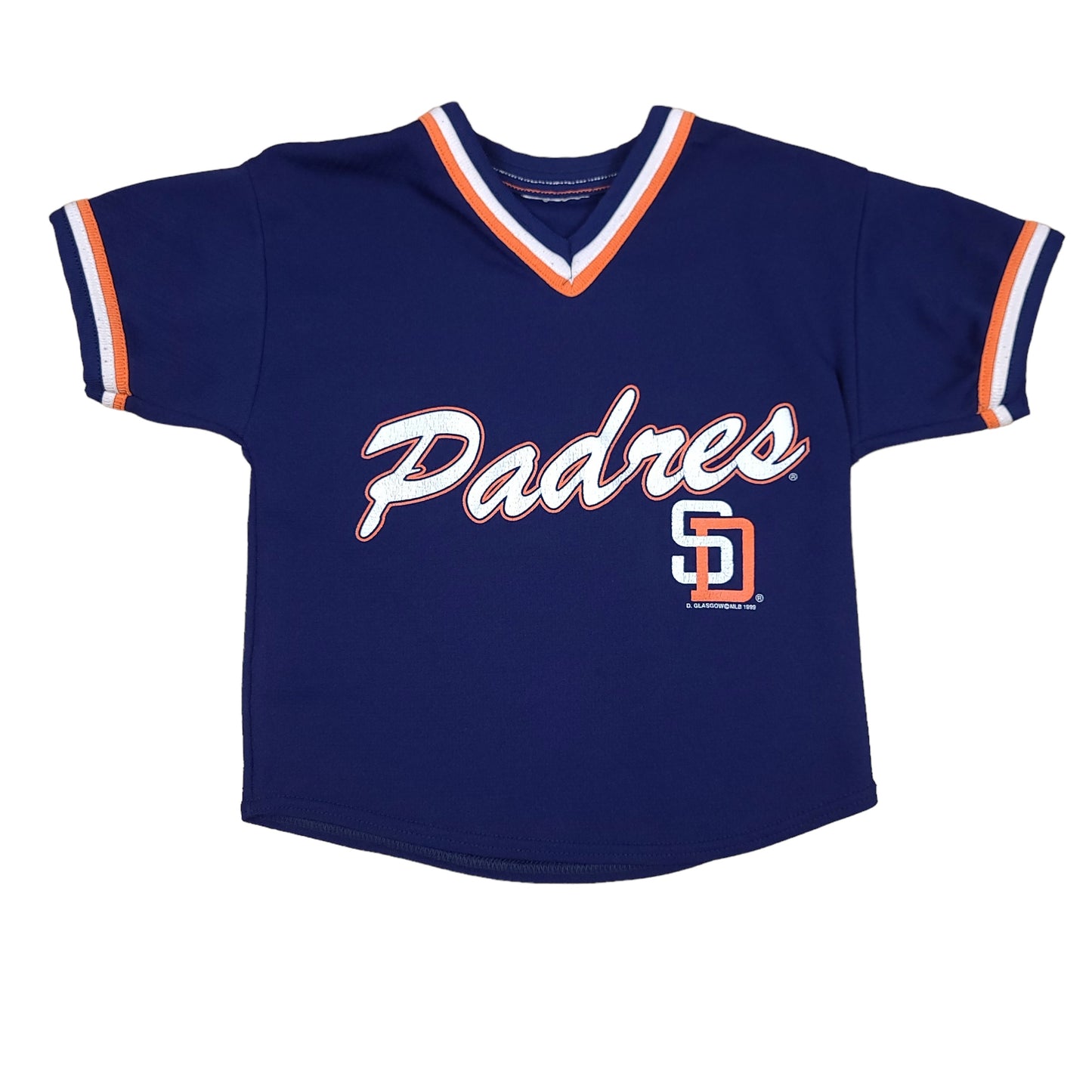 Vintage Sand Diego Padres 1999 V-neck Youth Jersey Shirt