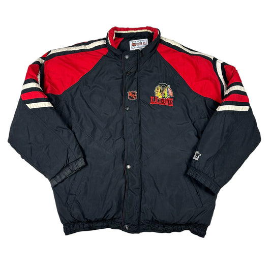 Vintage Chicago Blackhawks Jacket Starter Puffer