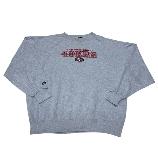 Vintage San Francisco 49ers Sweatshirt Majestic Gray