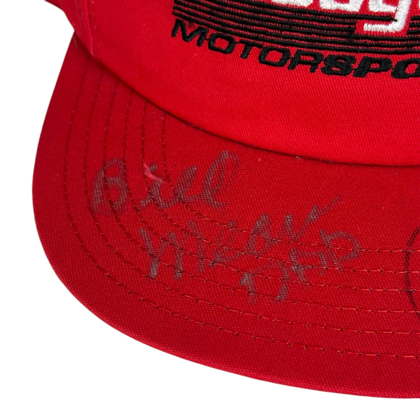 Vintage Dodge Hat Motorsports Autograph Snapback