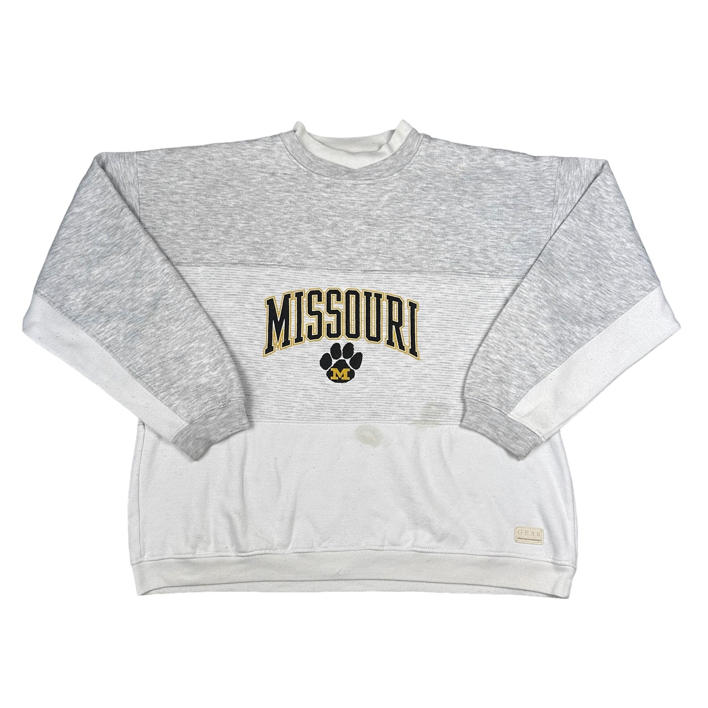 Vintage University of Missouri Gray Gear Sweatshirt