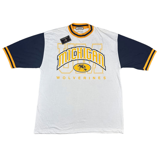 Vintage University of Michigan Wolverines Conic Color Block Tee (New with tags)