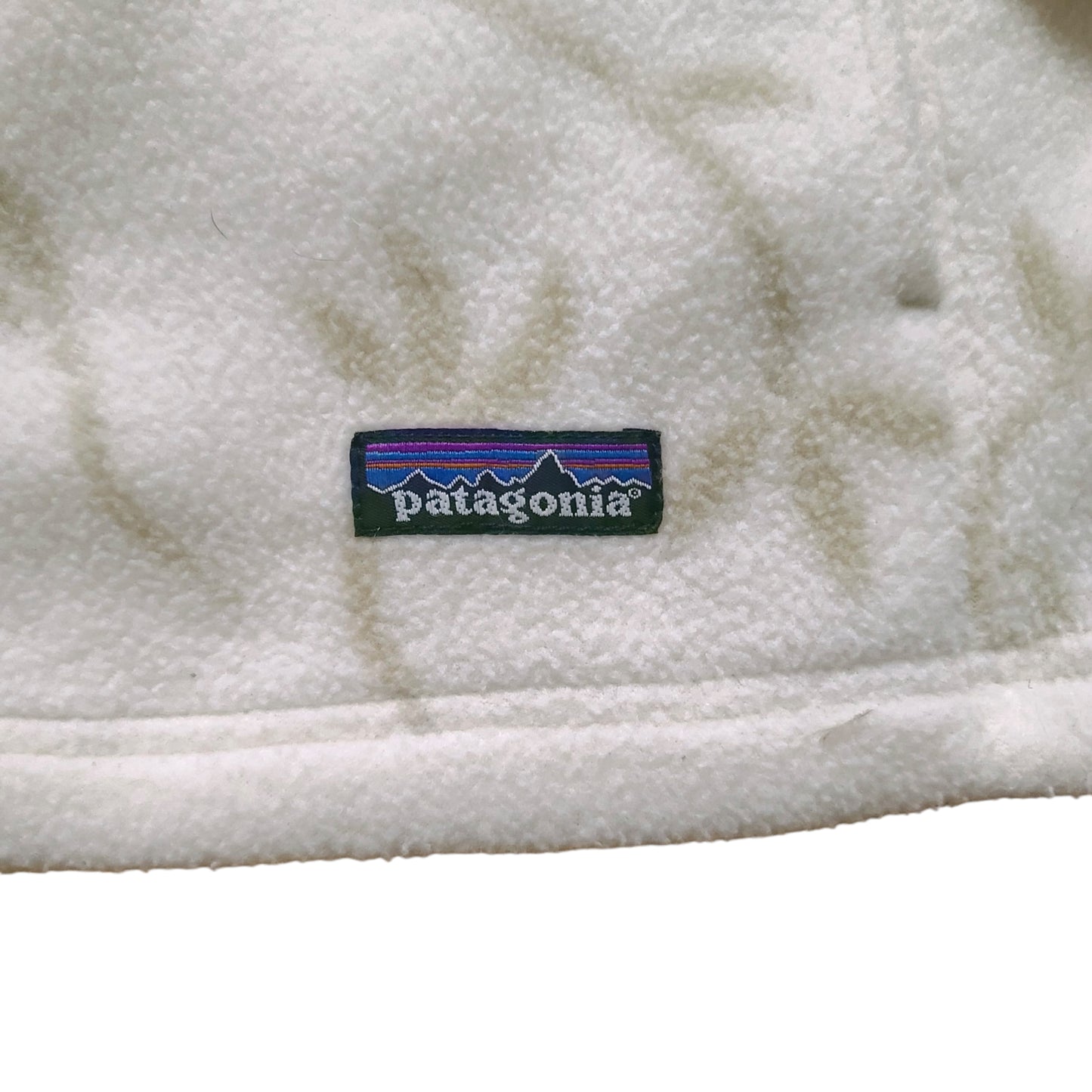 Patagonia Cream Floral Fleece Sweater