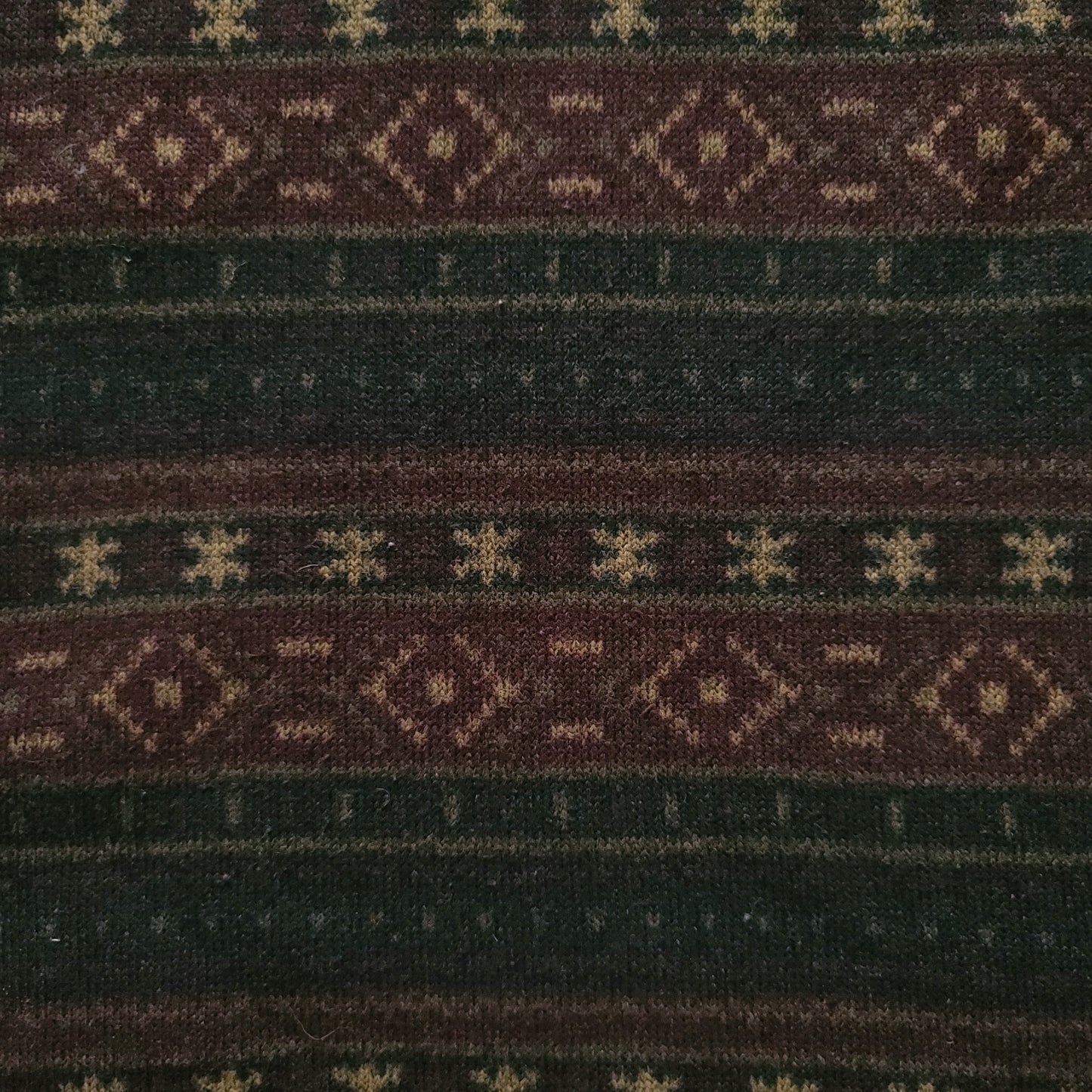 North Face Aztec Print 1/4 Zip Sweater Black Brown