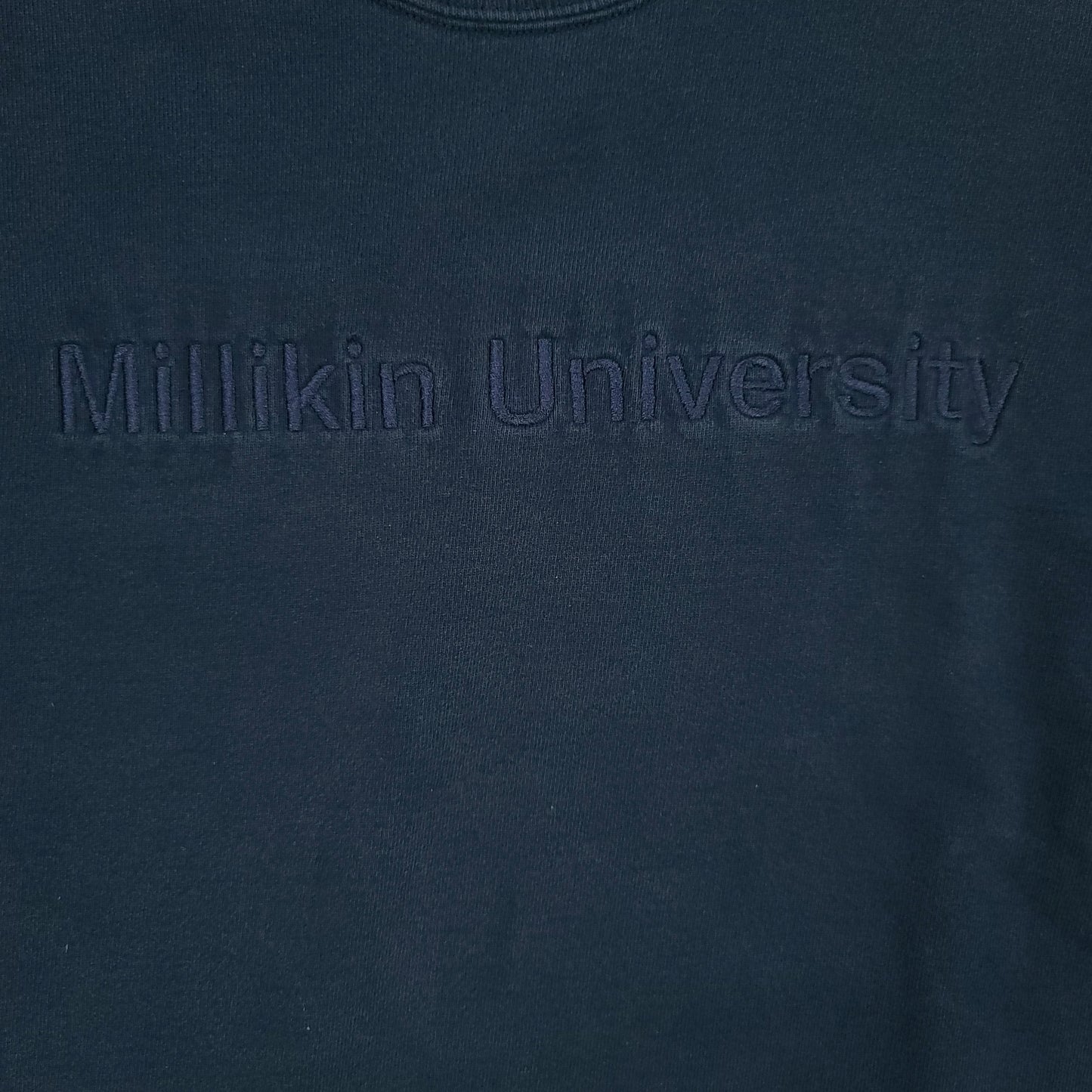 Vintage Milikin University Navy Blue Champion Sweatshirt