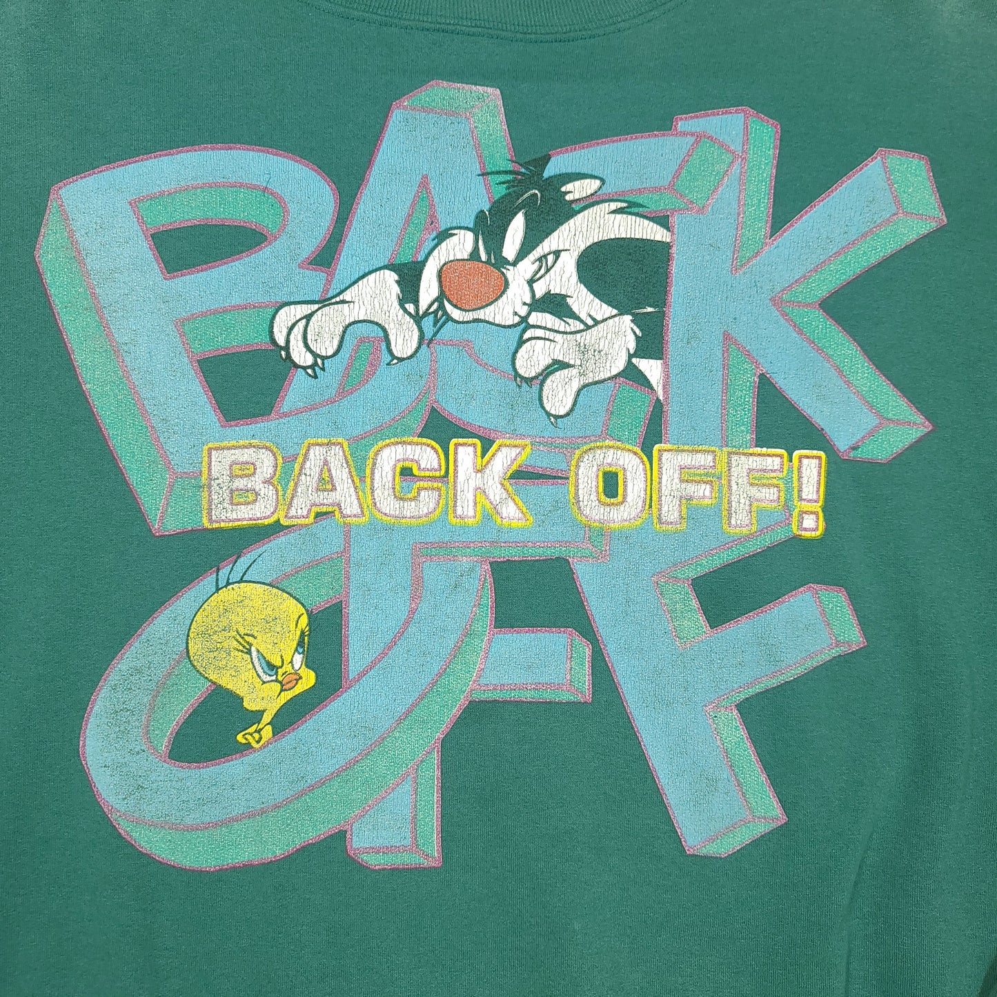 Looney Tunes Back Off Green Sweatshirt
