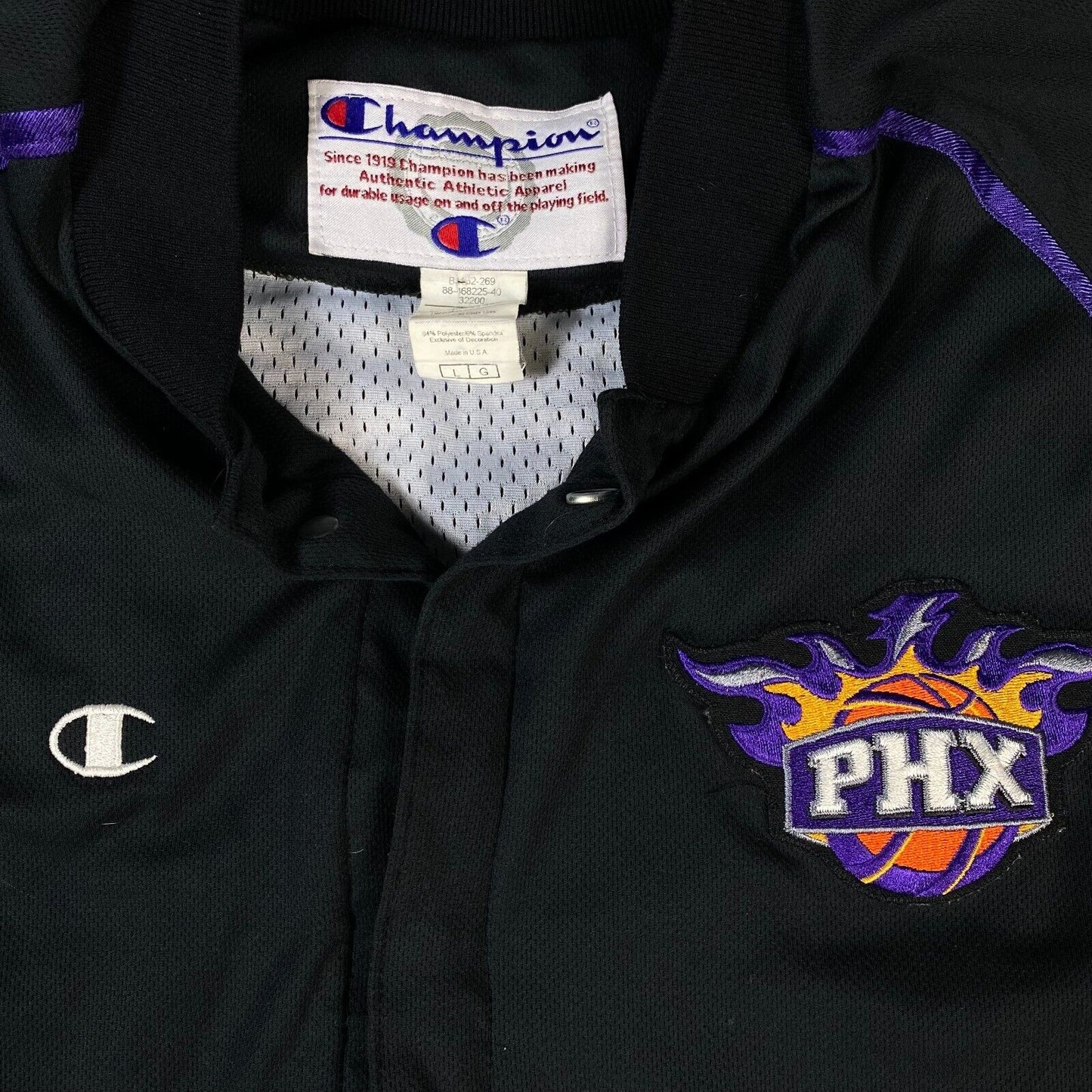 Phoenix Suns Nba Basketball Warm Up Jacket 2000 2001