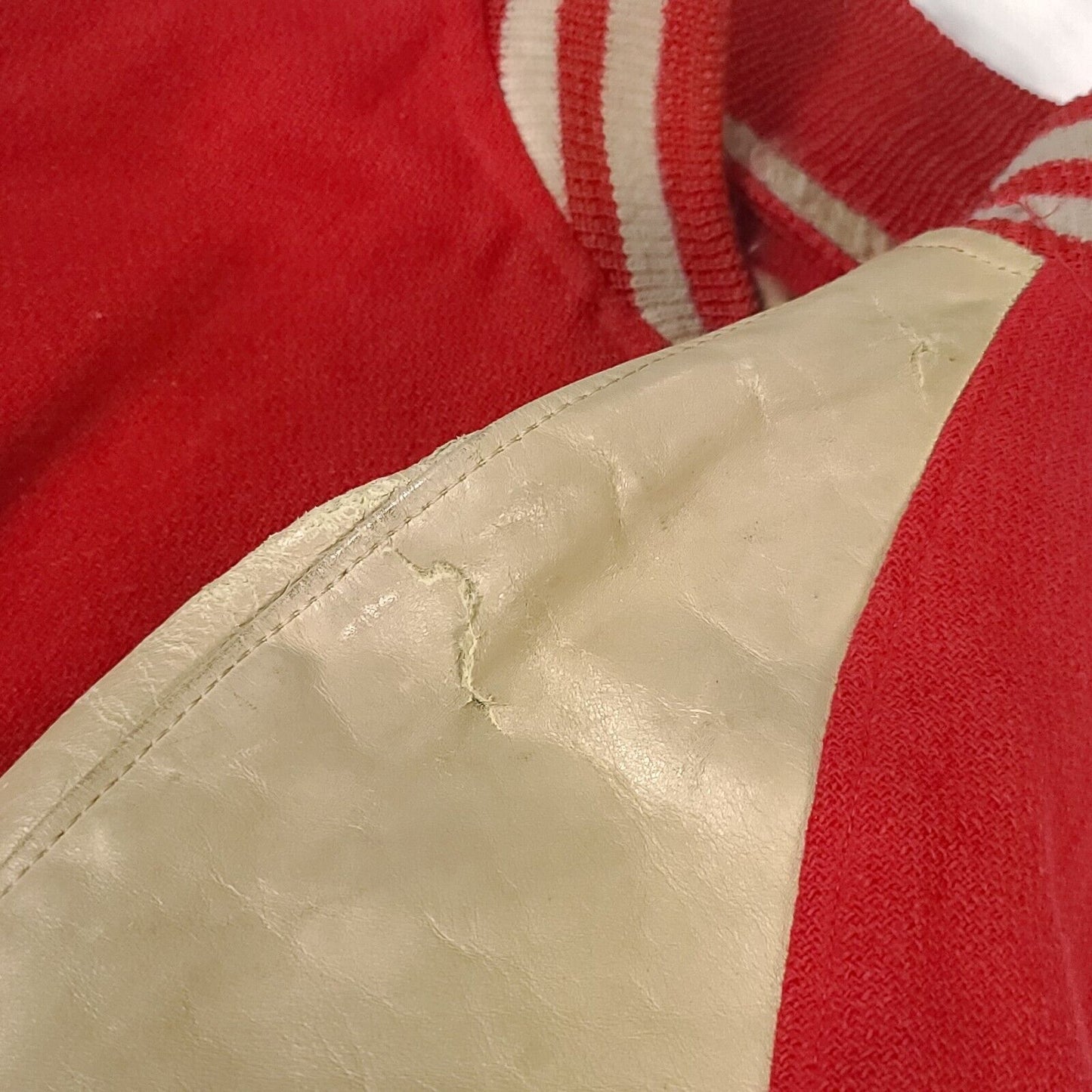 1960’S Cincinnati Reds Gluv Elf Leather Wool Varsity Jacket