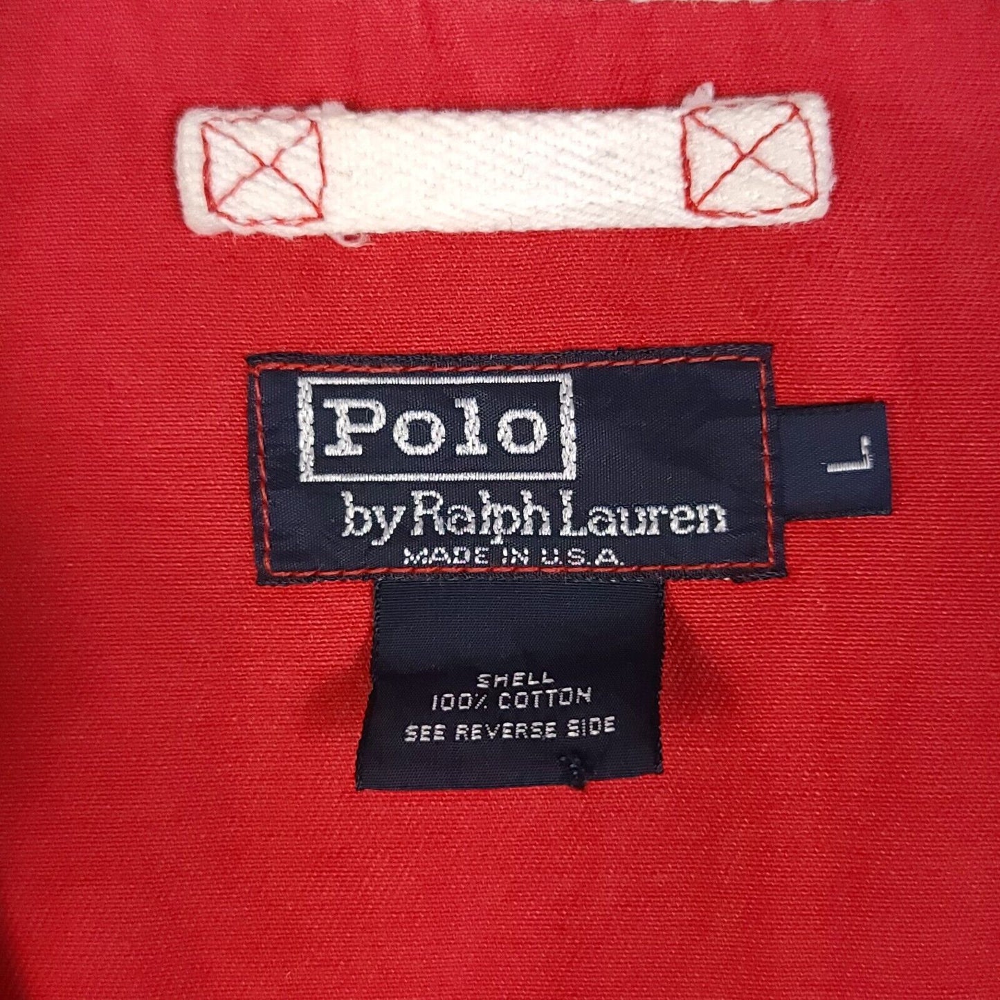 Polo Ralph Lauren Rl-92 Red Full Zip Up Jacket