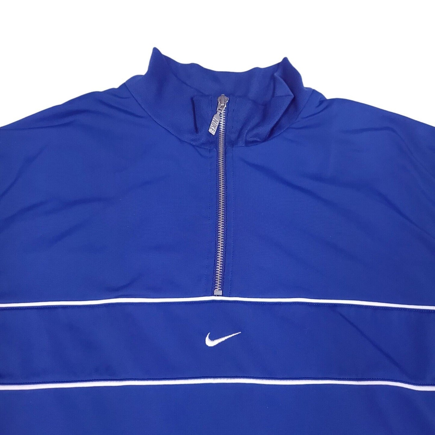 Nike 1/4 Zip Track Athletic Pullover Center Swoosh Sweater