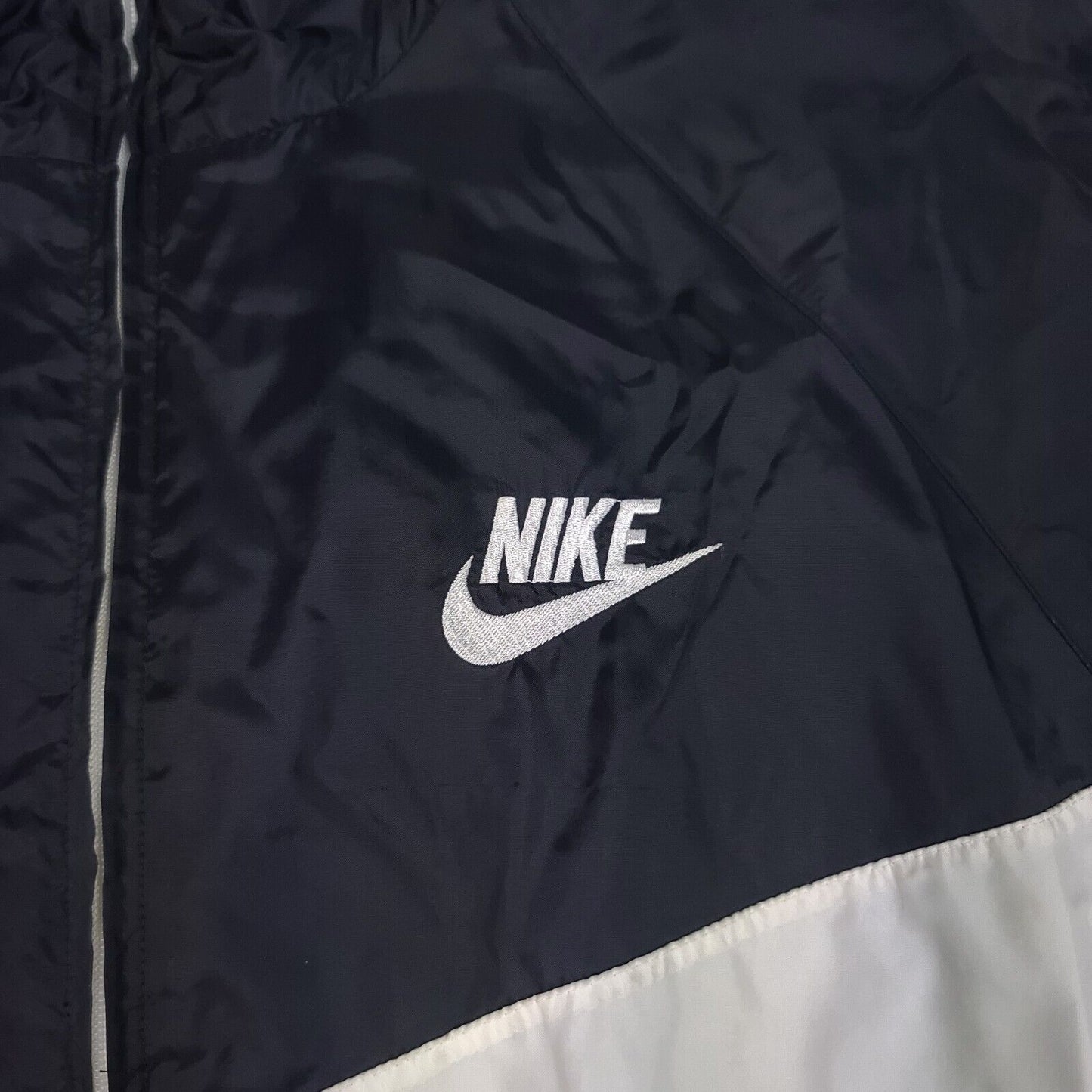 Nike Giant Big Swoosh Black Nylon Windbreaker Jacket