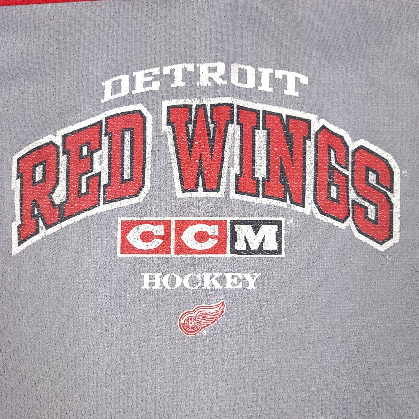 Detroit Red Wings Nhl Gray CCM Hockey Jersey