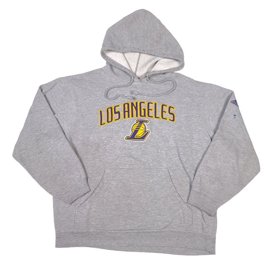 Los Angeles La Lakers Nba Adidas Gray Hoodie Sweater