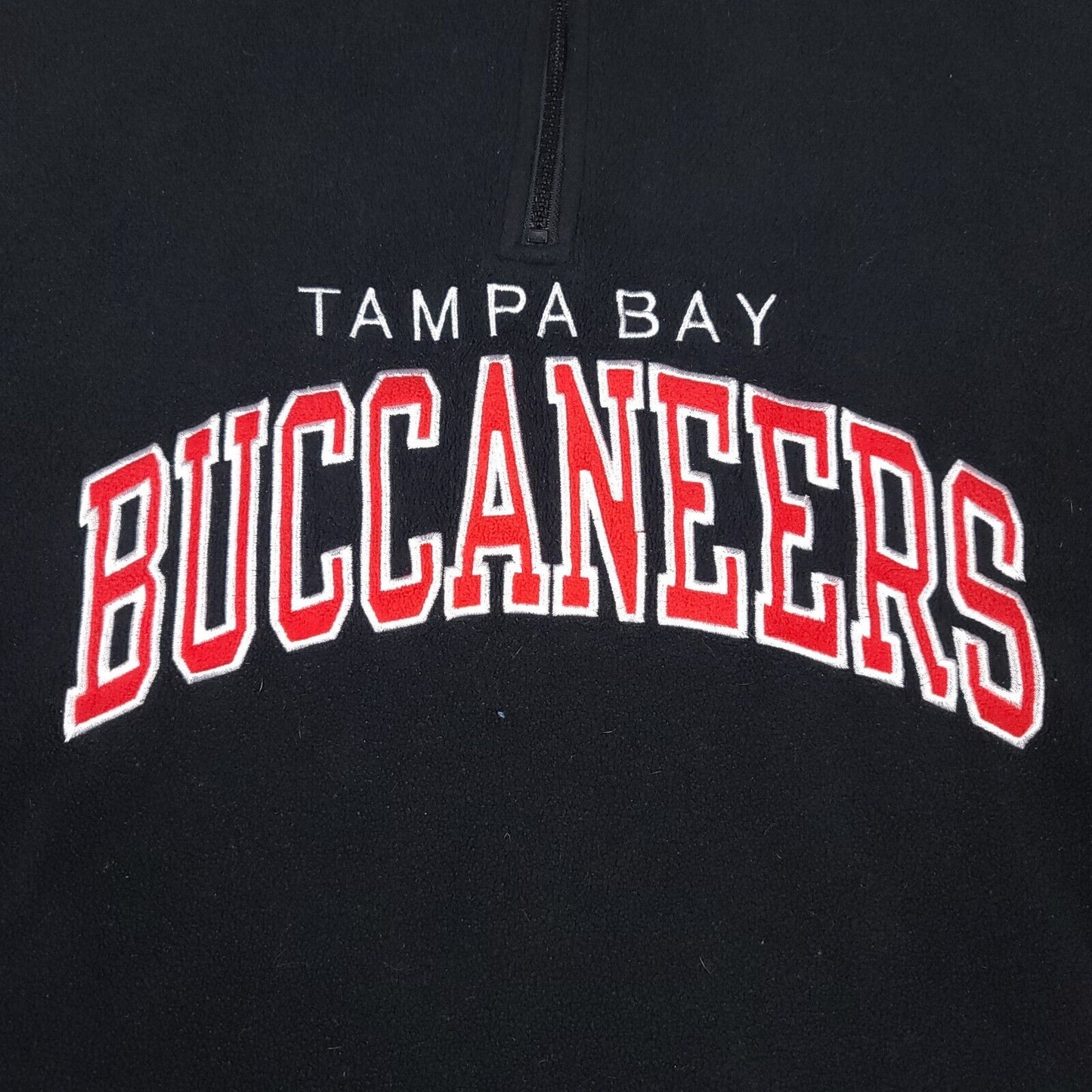 Vintage Tampa Bay Buccaneers Nfl Champion Pro Line Fleece 1/4 Zip Sweater