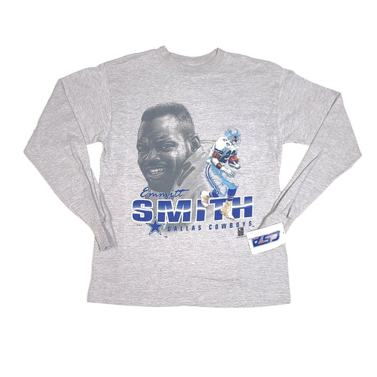 Emmitt Smith Dallas Cowboys Gray Csa Caricature T Shirt Nwt