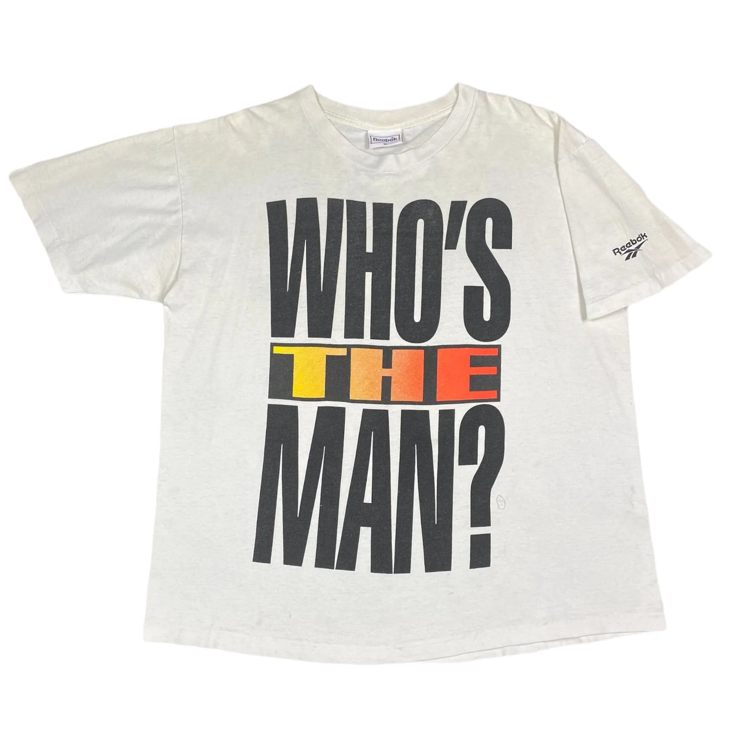 Shaquille Oneal Who'S The Man? Reebok T-Shirt