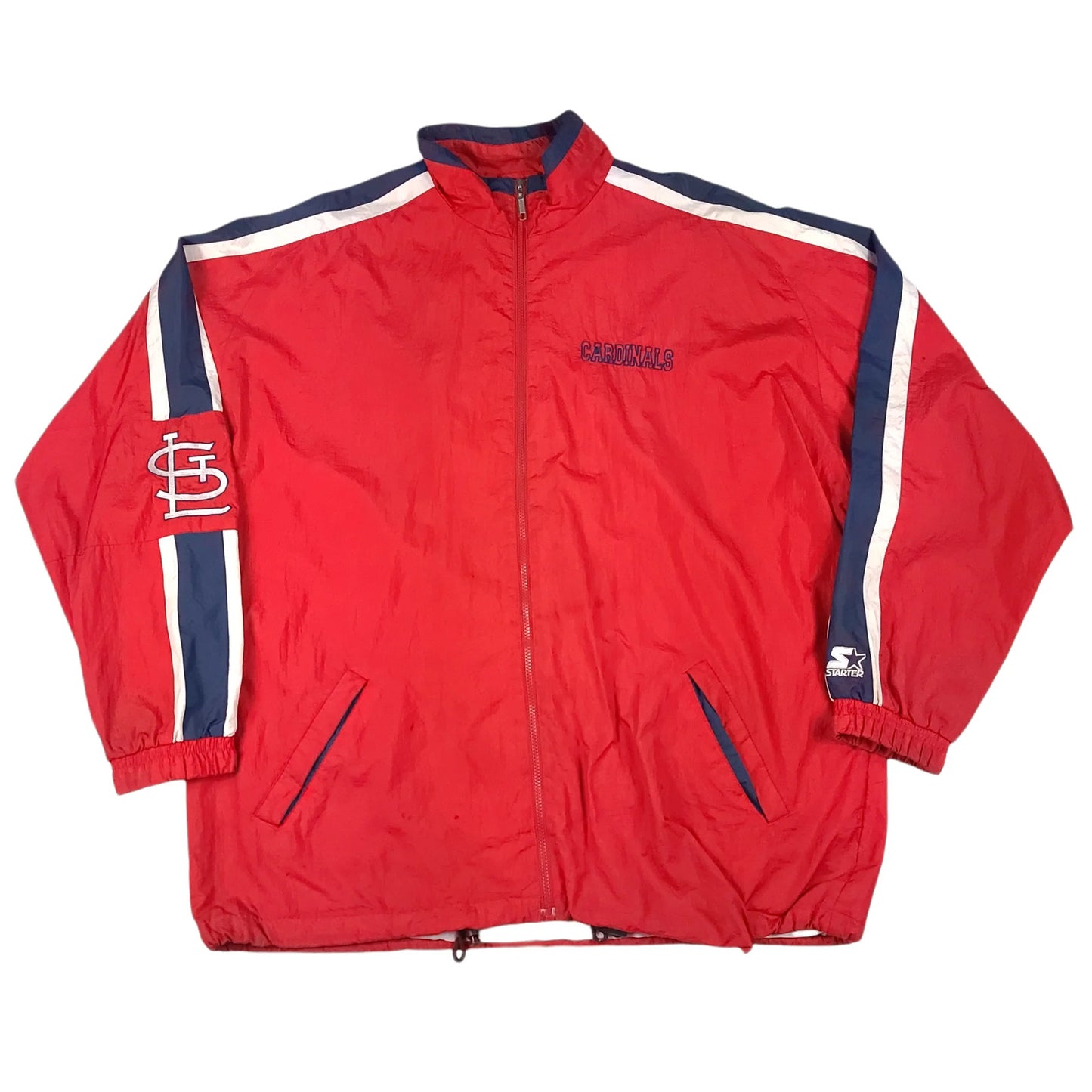 St. Louis Cardinals Red Full Zip Starter Windbreaker Jacket
