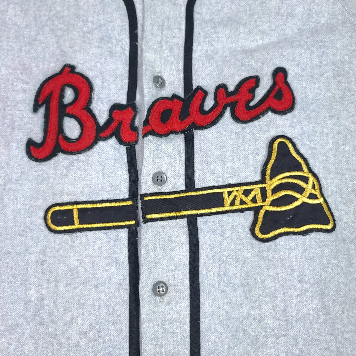 Eddie Mathews #41 Atlanta Braves Gray Baseball Jersey